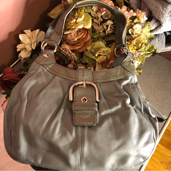 Coach Soho Lynn gray leather hobo shoulder bag - Picture 12 of 12
